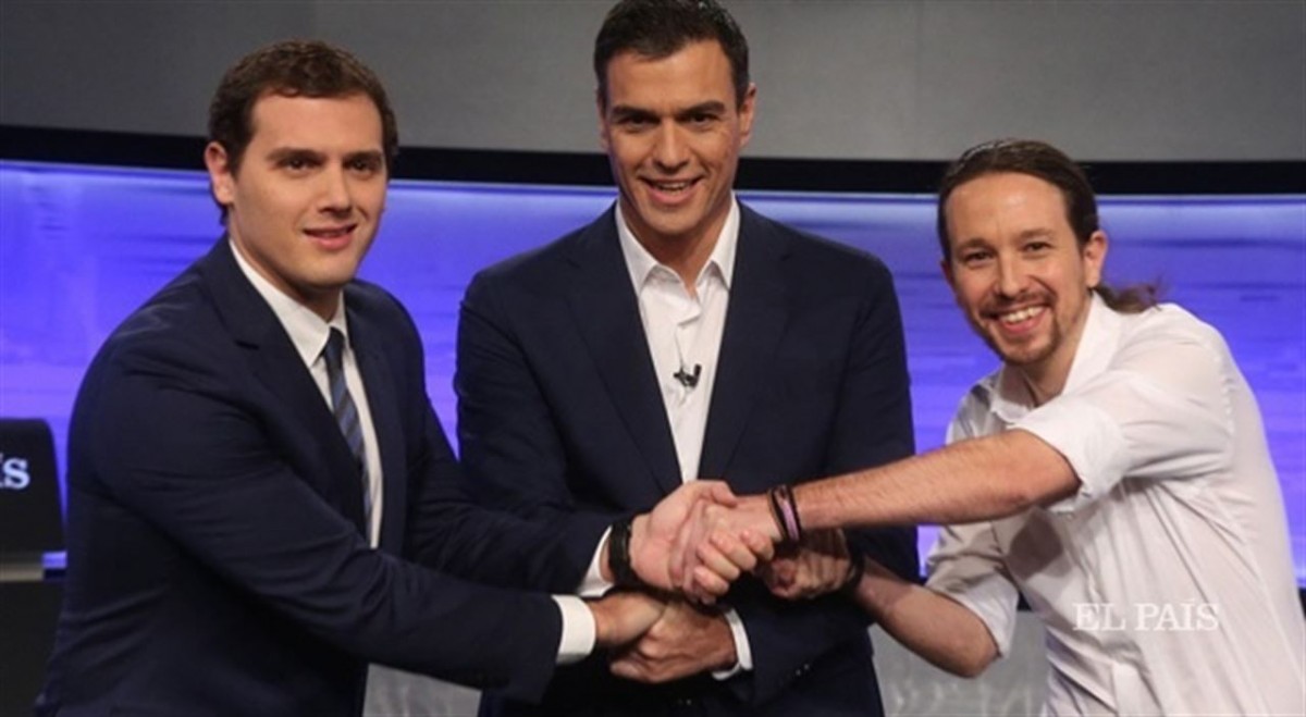 Durante el debate a tres. / EP