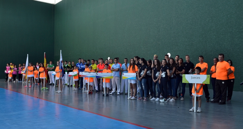 Presentación equipos Campeonato de España Frontenis