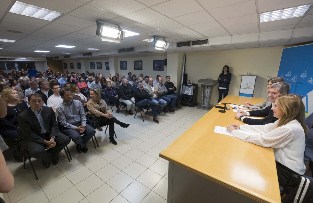 Consejo Politico de CC en Tenerife, reunido en la capital tinerfeña. / DA