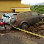 Revienta un estanque de agua en La Orotava
