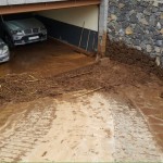 Revienta un estanque de agua en La Orotava