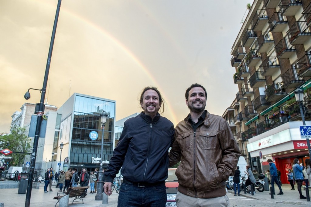 Pablo Iglesias y Alberto Garzón