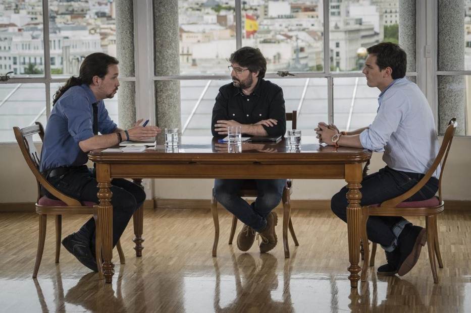 Albert Rivera y Pablo Iglesias en Salvados