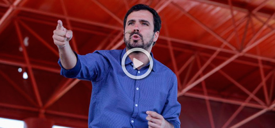 ALBERTO GARZÓN MITIN VIDEO