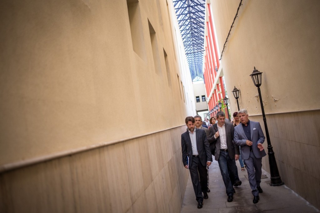 Clavijo, Alonso y Lemes recorrieron el municipio durante cuatro horas / ANDRÉS GUTIÉRREZ