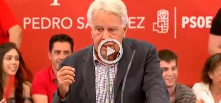 Felipe González mitin video