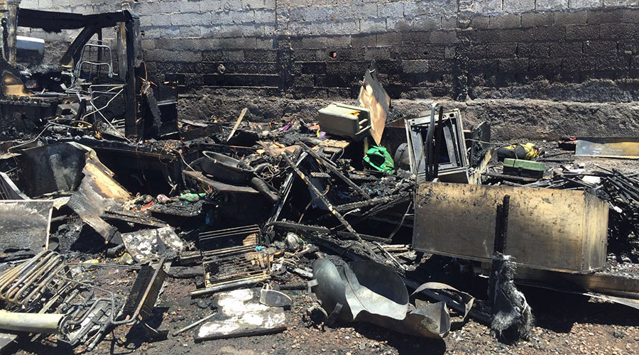 INCENDIO CARAVANA TERESITAS 2