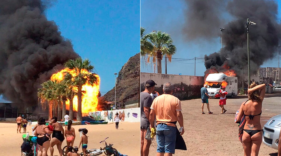 INCENDIO CARAVANA TERESITAS