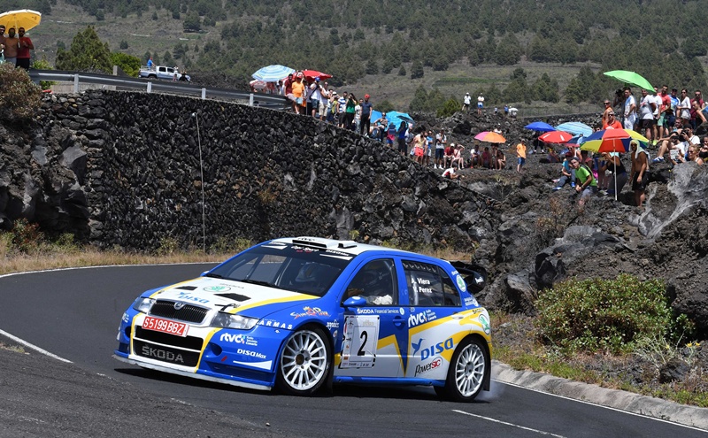 Alfonso Viera y Víctor Pérez Rally Senderos La Palma2