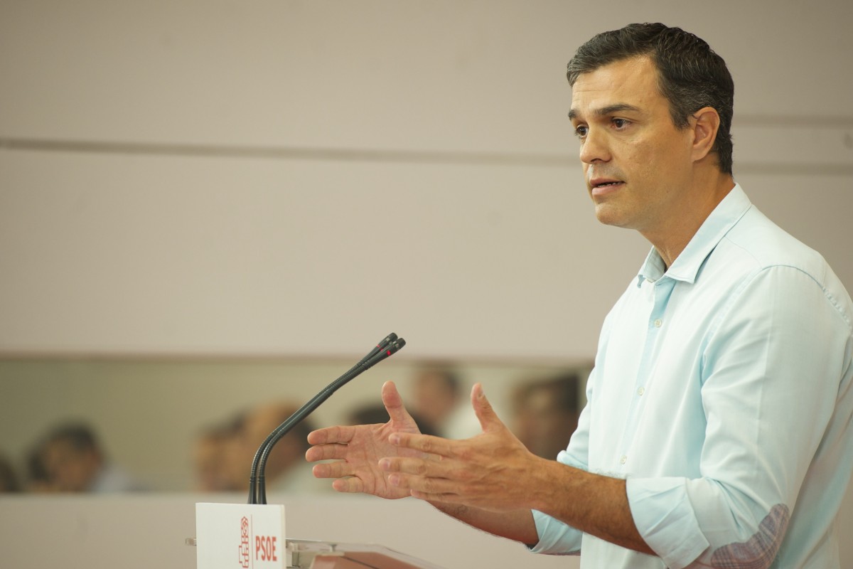 Pedro Sánchez en el Comité Federal / FOTO: EUROPA PRESS