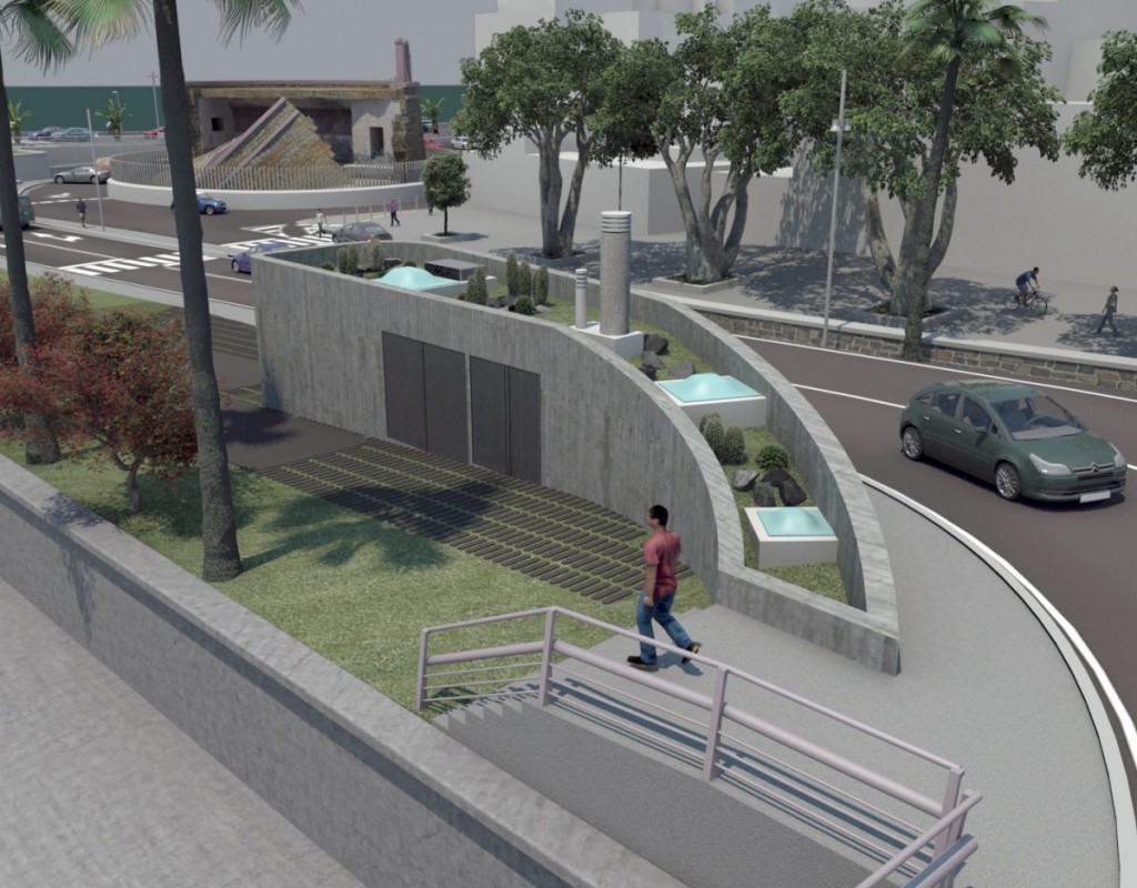 Composición fotográfica de cómo quedará la estación una vez terminada e integrada en la zona que la rodea. / DA