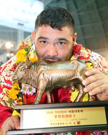 Marcos Ledesma Titulo lucha Ssireum corea
