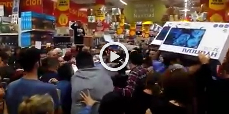 Locura en el Alcampo de La Laguna por el Black Friday
