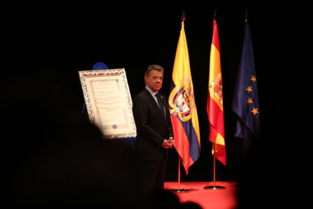 Juan Manuel Santos, presidente de Colombia en España | EUROPA PRESS