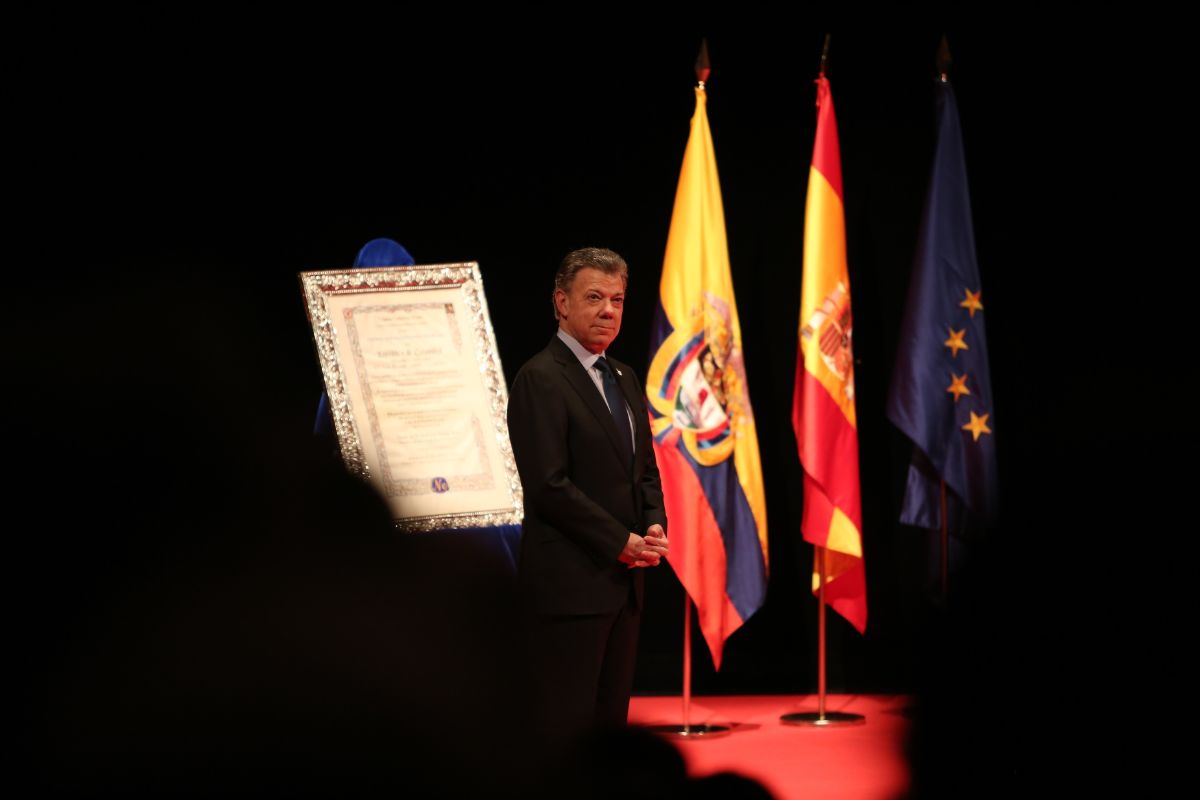 Juan Manuel Santos, presidente de Colombia en España | EUROPA PRESS