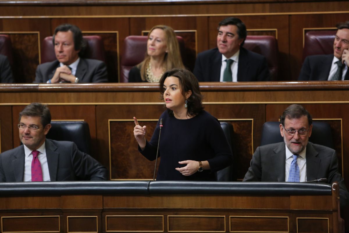 Soraya Sáenz de Santamaría en el Congreso de los Diputados | EUROPA PRESS