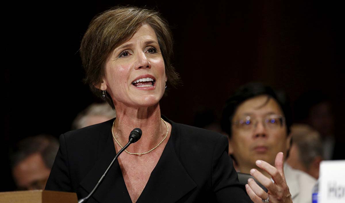 Sally Quillian Yates | REUTERS/Kevin Lamarque