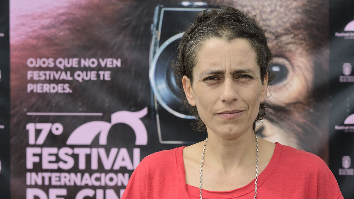 Albertina Carri , presenta Cuatreros en Sección Oficial. Foto Tony Hernández