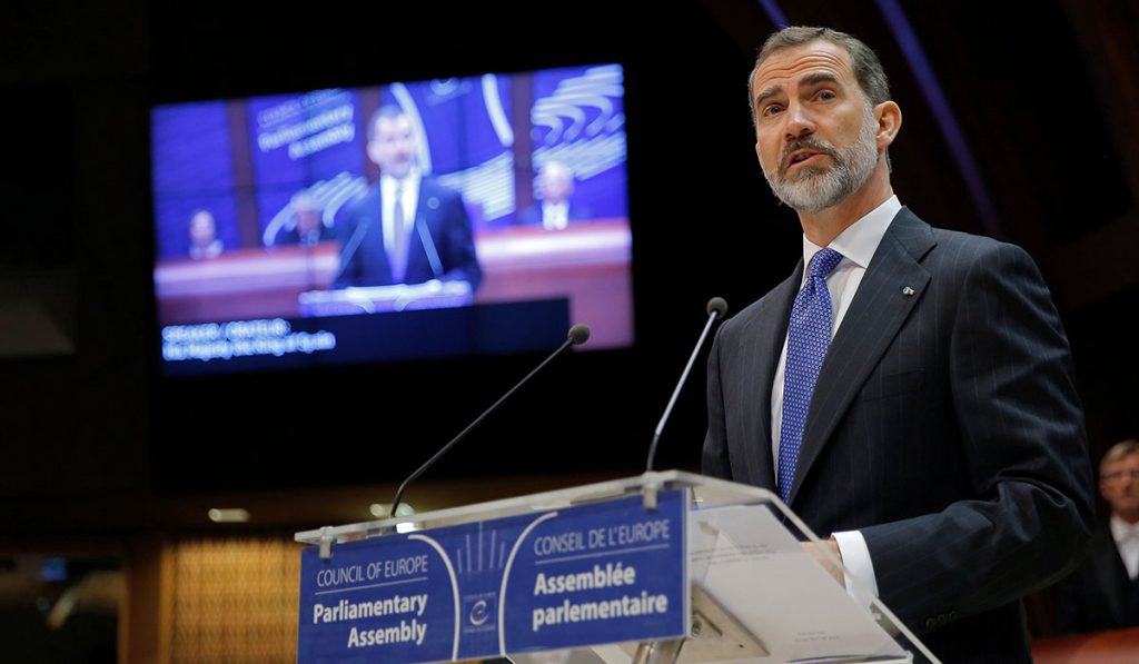 REY FELIPE CONSEJO DE EUROPA