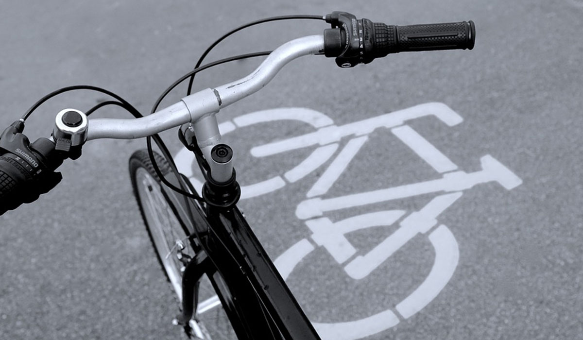 Imagen de archivo de carril bici. DA