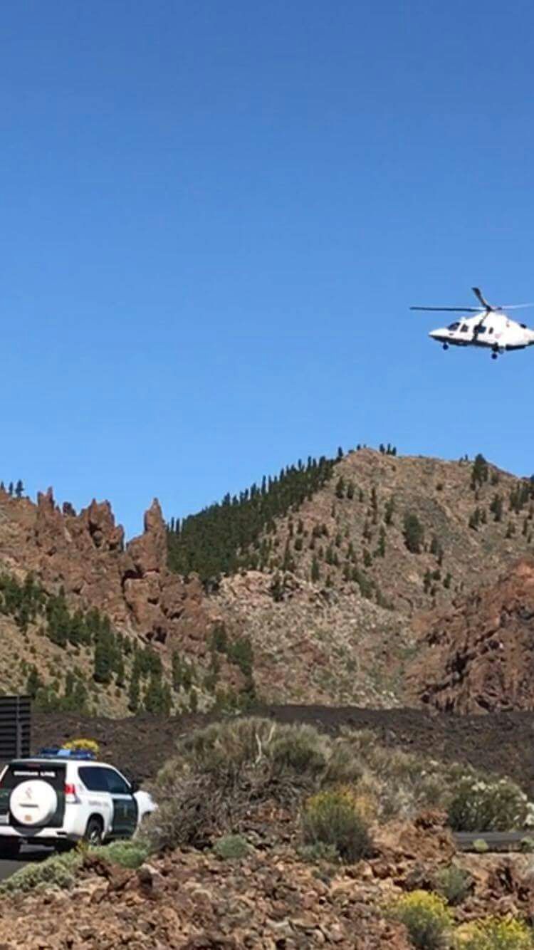 Imágenes del rescate de un senderista en el Teide | LOS JARDINEROS