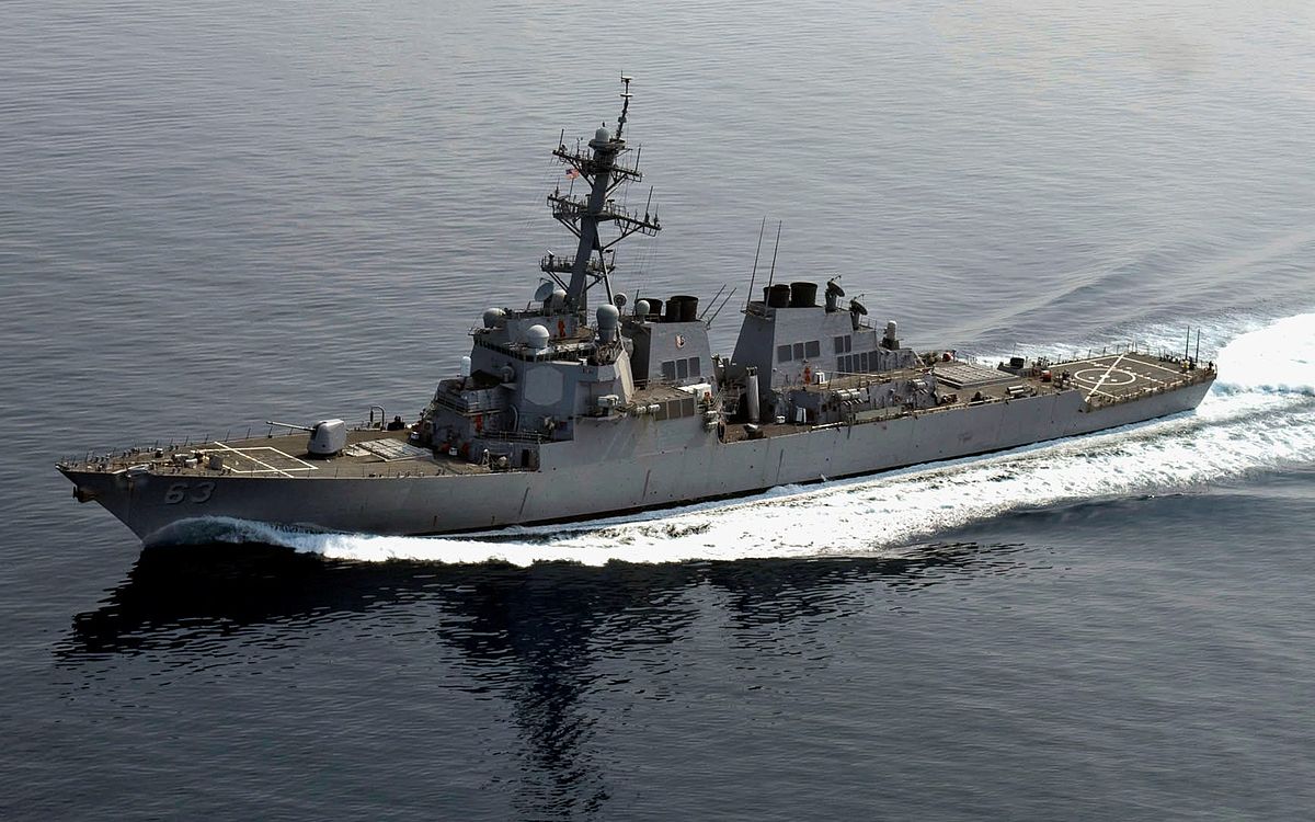 Imagen del buque de guerra estadounidense USS Stethem | WIKIPEDIA