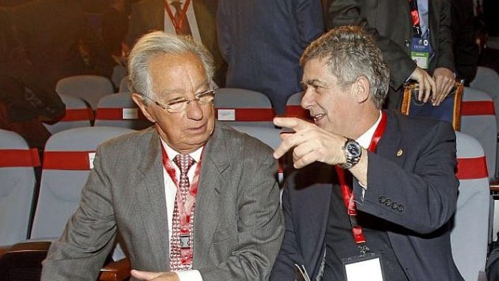Juan Padrón junto a Villar | DA