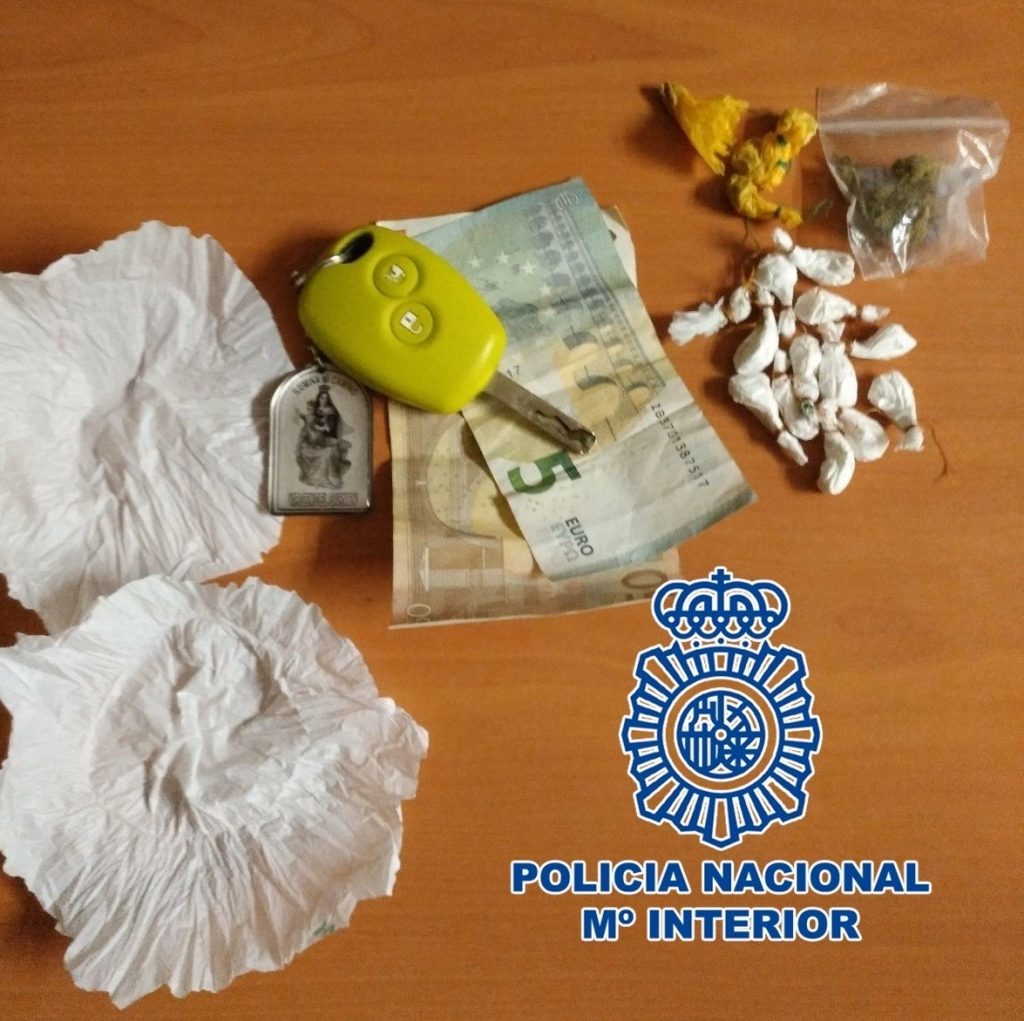 Cocaína incautada a un joven en Arona | DA