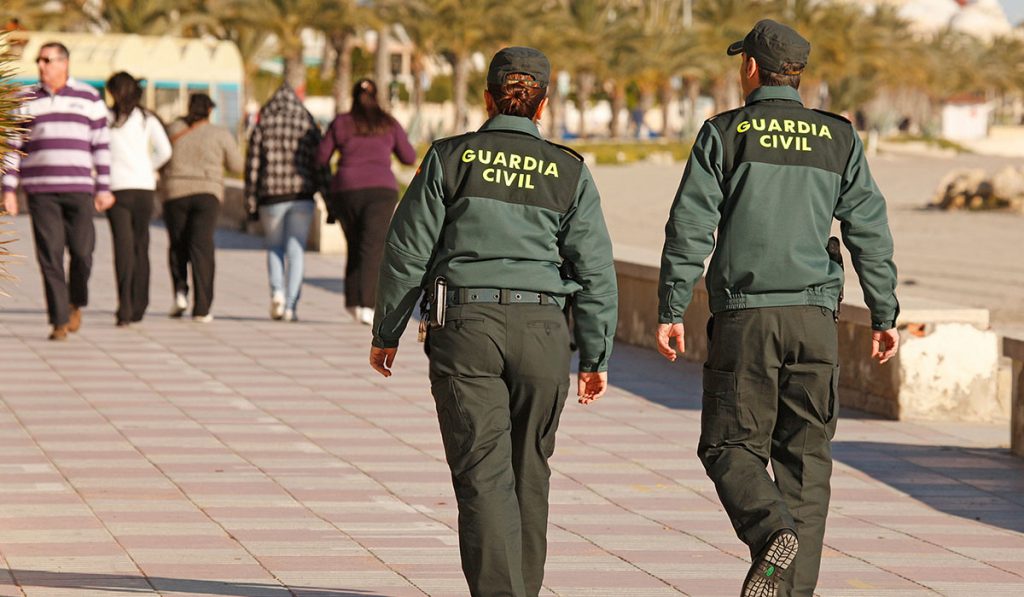 El apresamiento fue practicado por dos guardias civiles destinados en Las Américas. Europa Press