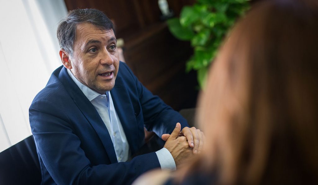 José Manuel Bermúdez, alcalde de Santa Cruz de Tenerife. Andrés Gutiérrez