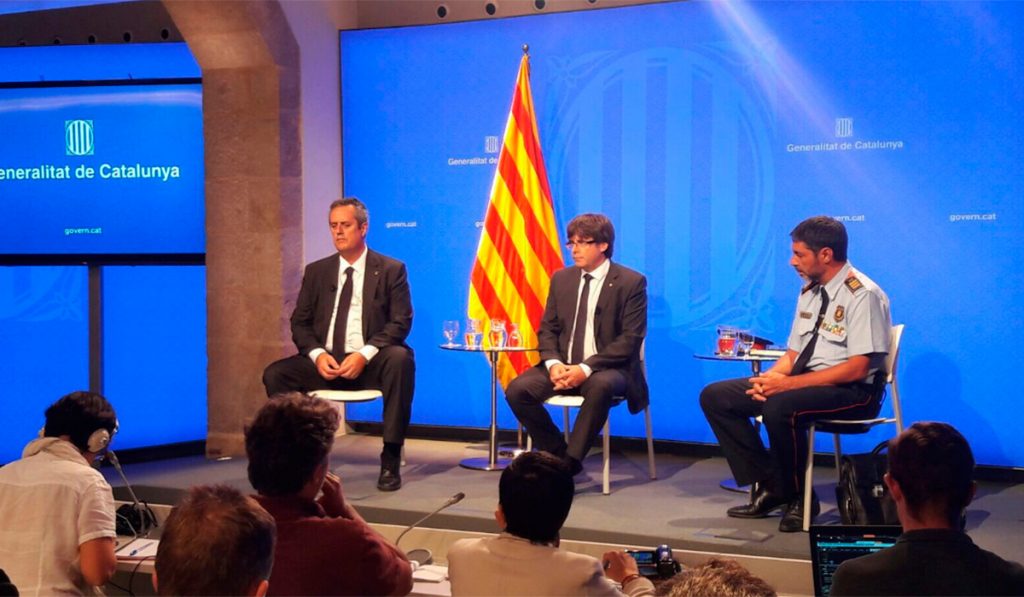 RUEDA PRENSA ATENTADOS GENERALITAT