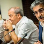 Román Rodríguez, durante la comisión parlamentaria sobre las microalgas | Andrés Gutiérrez