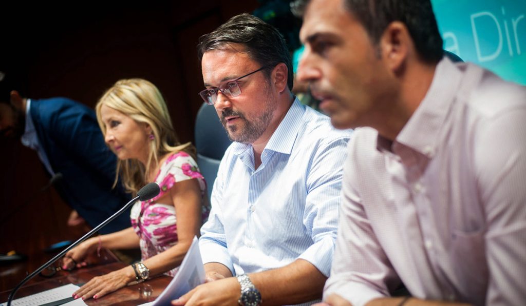 Reunión de la Junta Directiva Autonómica del PP, ayer en Santa Cruz de Tenerife. Fran Pallero