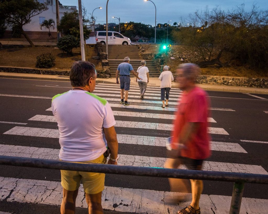 Paso de peatones en Somosierra dónde tuvo lugar el atropello de dos menores | Foto: Andrés Gutiérrez