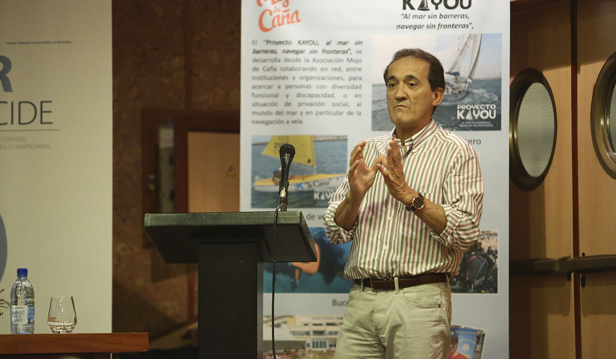 Javier Arístegui, durante su intervención en un debate celebrado en Gran Canaria. Alejandro Ramos / Canariasahora.com