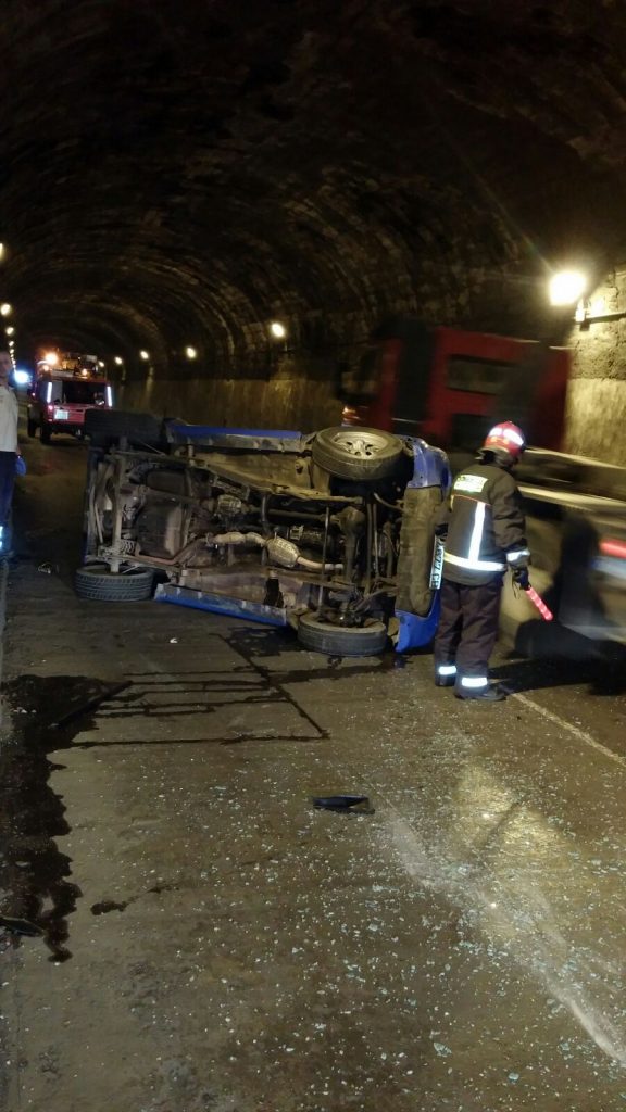 Accidente en el Túnel Viejo de La Cumbre, en La Palma | DA