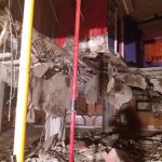 Lugar donde se produjo el hundimiento de parte del suelo de la discoteca Butterfly en el momento en que se celebraba una actuación musical. Consorcio de Bomberos