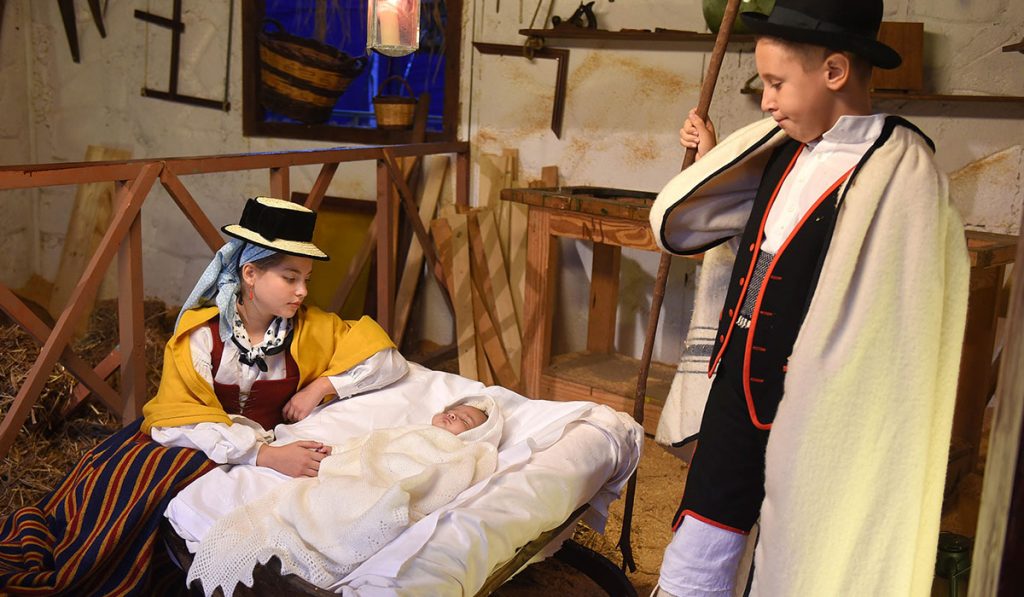 El Belén viviente es una de las más entrañables tradiciones de la Navidad canaria. Sergio Méndez