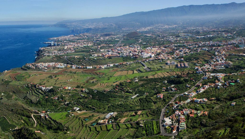 Vista aérea de Los Realejos