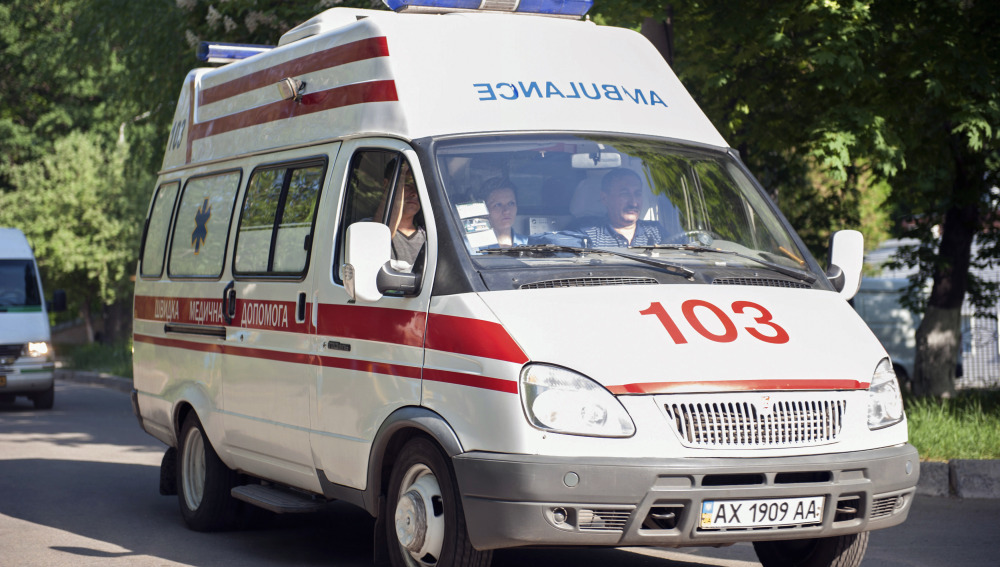Una ambulancia en Ukrania. / A3