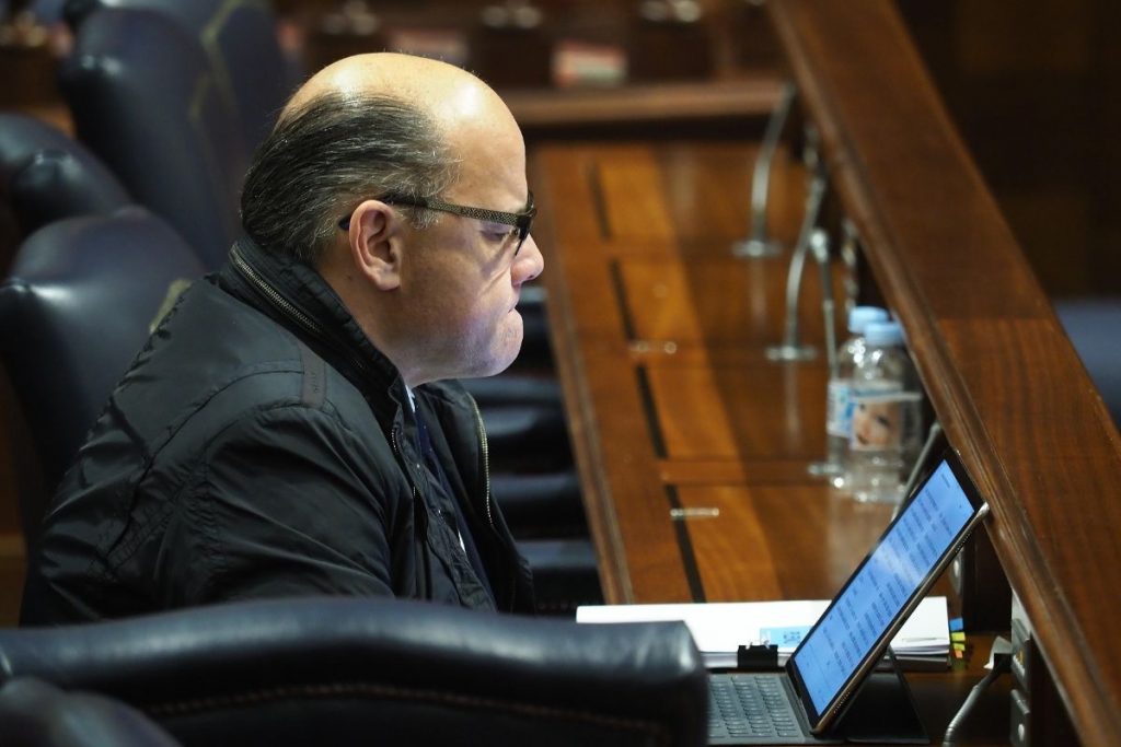 José Miguel Barragán, consejero de Presidencia, Justicia e Igualdad y secretario general de CC. Sergio Méndez