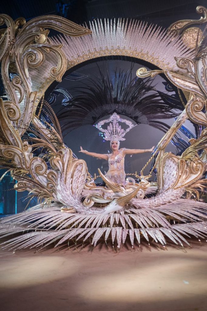 La candidata de DIARIO DE AVISOS y EL ESPAÑOL, durante la Gala de Elección de la Reina del Carnaval 2018. Andrés Gutiérrez