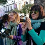 Cacerolada matutina por la igualdad en las calles de La Laguna | FOTO: Sergio Méndez