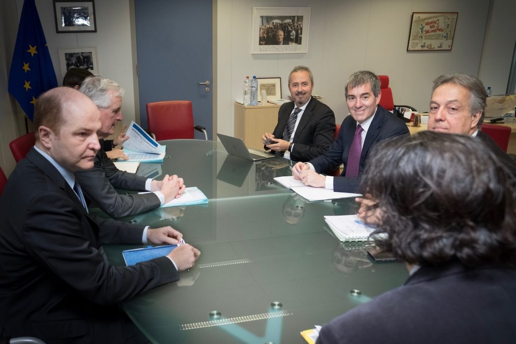 Fernando Clavijo, durante la reunión. /EP