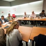El secretario regional del PSC-PSOE, Ángel Víctor Torres, se reunió ayer con sus colegas insulares en Santa Cruz de Tenerife. Fran Pallero