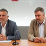 El secretario regional del PSC-PSOE, Ángel Víctor Torres, se reunió ayer con sus colegas insulares en Santa Cruz de Tenerife. Fran Pallero