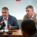 El secretario regional del PSC-PSOE, Ángel Víctor Torres, se reunió ayer con sus colegas insulares en Santa Cruz de Tenerife. Fran Pallero