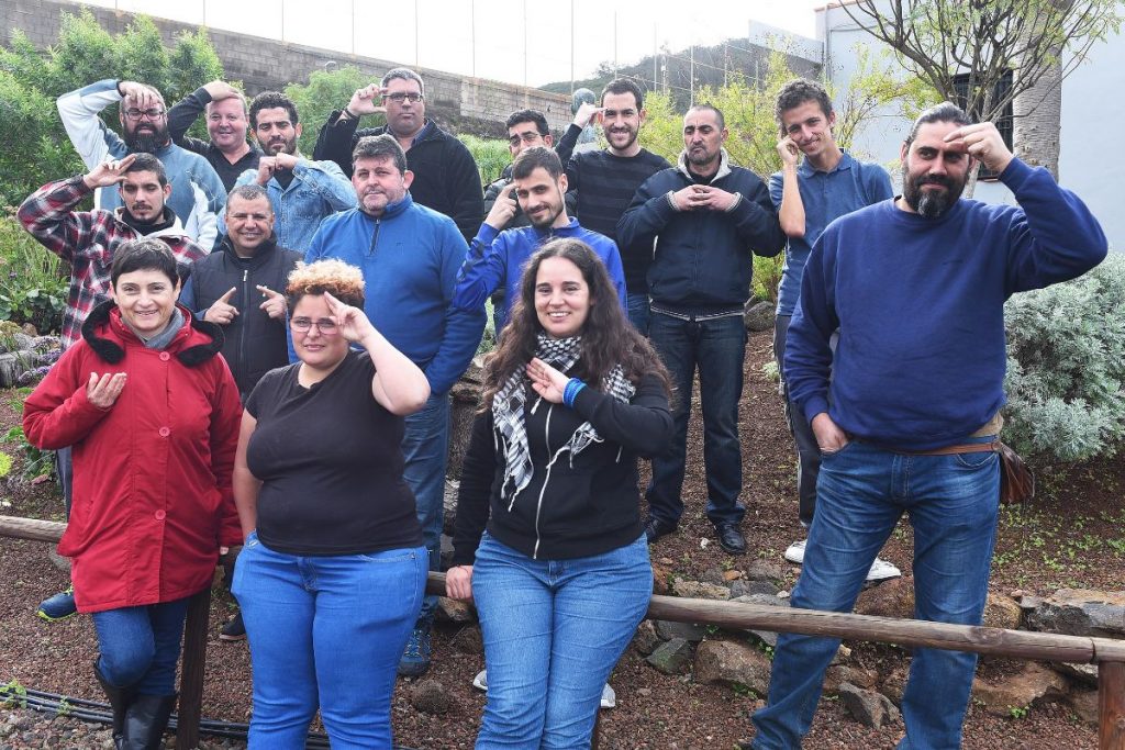 Los alumnos celebran sus clases en la sede de Funcasor, en el municipio de Tegueste. Sergio Méndez
