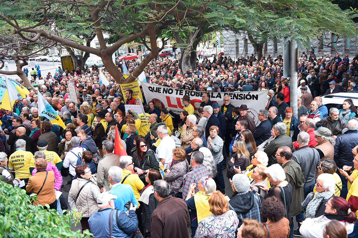 PENSIONISTAS CANARIAS MANIFESTACIÓN 2018