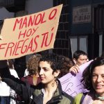 Cacerolada matutina por la igualdad en las calles de La Laguna | FOTO: Sergio Méndez